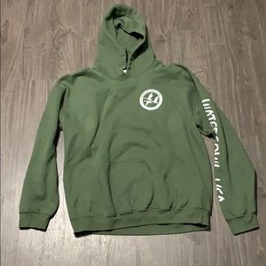 Green Hooded Sweatshirt
